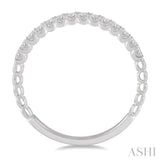 1/4 Ctw Lattice Round Cut Diamond Wedding Band in Platinum