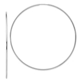 14k White Gold 1.20mm Polished Endless Tube Hoop Earrings