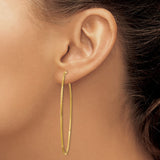14k 1.20mm Diamond-cut Endless Hoop Earring