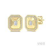 .35CTTWDM OCT ART DECO BOLD ER YG 14K-G*