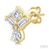 .33CTTWDM MIX FANCY SHAPE ER YG 14K-G*