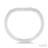 1/20 Ctw Round Cut Diamond Wedding Band in 14K White Gold