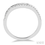 1/5 Ctw Round Cut Diamond Wedding Band in 14K White Gold