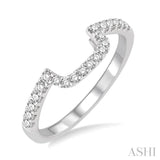 1/3 Ctw Round Cut Diamond Wedding Band in 14K White Gold
