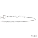 1/10 Ctw Single Cut Diamond Fashion Bracelet in Sterling Silver