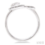 1/50 Ctw Round Cut Diamond Fashion Ring in Sterling Silver