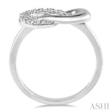 1/20 Ctw Round Cut Diamond Ring in Sterling Silver