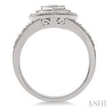 1/20 Ctw Heart Shape Round Cut Diamond Ring in Sterling Silver