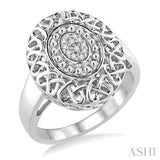 1/20 Ctw Round Cut Diamond Fashion Ring in Sterling Silver