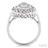 1/20 Ctw Round Cut Diamond Fashion Ring in Sterling Silver
