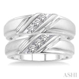 1/4 Ctw Round Cut Diamond Duo Set in 10K White Gold