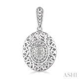 1/20 Ctw Round Cut Diamond Fashion Earrings in Sterling Silver