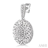 1/20 Ctw Round Cut Diamond Fashion Earrings in Sterling Silver