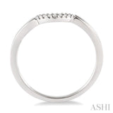1/20 Ctw Round Cut Diamond Wedding Band in 14K White Gold