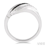 1/10 ctw White and Black Diamond Fashion Ring in Sterling Silver