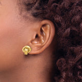 14K Love Knot Post Earrings