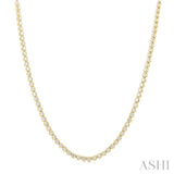 3 Ctw Illusion Round Cut Diamond Eternity Tennis Necklace in 14K Yellow Gold