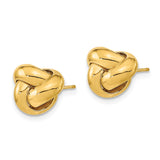 14k Polished Love Knot Post Earrings