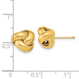 14k Polished Love Knot Post Earrings