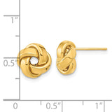 14k Polished Love Knot Post Earrings