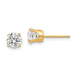 14k 5.5mm CZ stud earrings