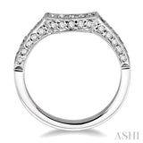 1/3 Ctw Diamond Matching Wedding Band in 14K White Gold