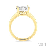 1/3 Ctw Lovebright Round Cut Diamond Ring in 14K Yellow and White Gold