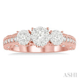 Past Present & Future Lovebright Diamond Engagement Ring