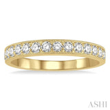 1/2 ctw Round Cut Diamond Wedding Band in 14K Yellow Gold