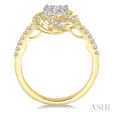 Flower Lovebright Diamond Engagement Ring