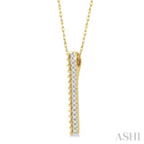 Vertical Bar Diamond Pendant