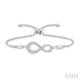 Infinity Diamond Lariat Bracelet