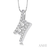 2 Stone Diamond Pendant