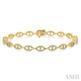 Open Link Diamond Fashion Bracelet