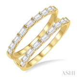 Baguette Diamond Insert Ring