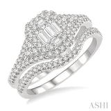 Fusion Diamond Wedding Set