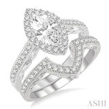 Marquise Shape Diamond Wedding Set