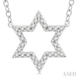 Star Of David Petite Diamond Fashion Pendant