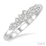 1/4 ctw Scatter Round Cut Diamond Fashion Ring in 14K White Gold