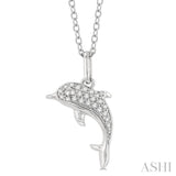 Dolphin Petite Diamond Fashion Pendant