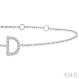 D' Initial Diamond Bracelet