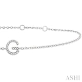 G' Initial Diamond Bracelet