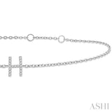 H' Initial Diamond Bracelet