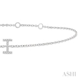 I' Initial Diamond Bracelet