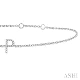 P' Initial Diamond Bracelet