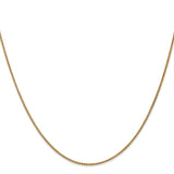 14K 22 inch 1.25mm Spiga with Lobster Clasp Chain