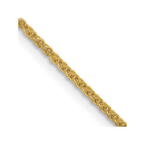 14K 24 inch 1.25mm Diamond-cut Spiga with Lobster Clasp Chain
