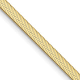 14k 2.5mm Silky Herringbone Chain