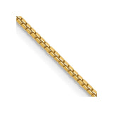 14K 20 inch 1mm Box with Lobster Clasp Chain