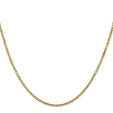 14K 18 inch 1.5mm Box with Lobster Clasp Chain